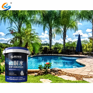 <span class=keywords><strong>Peinture</strong></span> de revêtement imperméable pour piscine, bassin à poissons, parc aquatique, résistante à l'eau salée bleue non toxique pour extérieur - Product Image 4