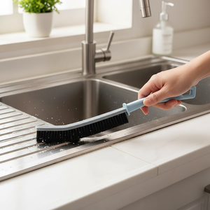 Brosse de nettoyage écologique à long manche en nylon pour sols de cuisine, carrelages et joints en PP, nettoyage en profondeur des carreaux - Product Image 5
