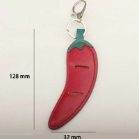 Porte-clés en cuir PU pour lunettes de soleil, durable, de haute qualité, mignon, en forme de clip pour lunettes, pour sacs à main, sacs à dos, portable