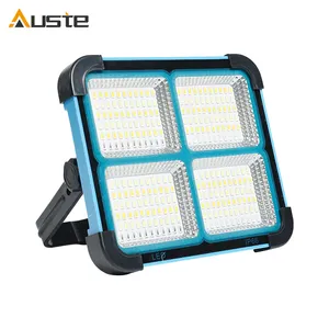 Reflector LED de luz de emergencia portátil Solar superimpermeable IP66 de alta conversión fotoeléctrica de 1000W