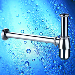 Passoire lavabo <span class=keywords><strong>Siphon</strong></span> Machine bassin piège Offre Spéciale rond salle de bain lavabo bouteille piège or argent CN;ZHE Carton laiton Rose - Product Image 2