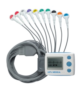 Moniteur ECG portable, appareil d'électrocardiogramme, analyse, systèmes d'ECG dynamiques, enregistreur, ECG Holter 12 canaux - Product Image 1