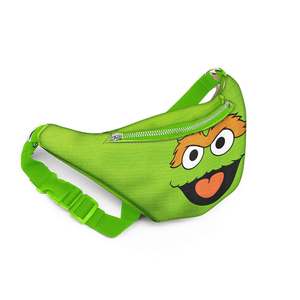 Karactermania Sesame Street Oscar the Grouch Face - Riñonera pequeña de lujo, color verde - Product Image 1