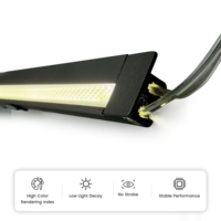 Éclairage LED encastré pour vitrine, réglable, en aluminium gris/noir, CRI 90 élevé, dimmable, affichage de couleur ajustable