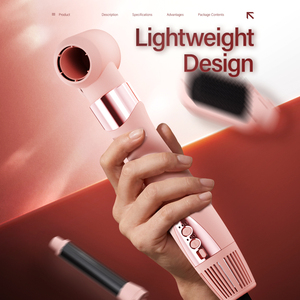 Ulelay 5-en-1 : Styler capillaire automatique haute vitesse 110000 tr/min – Kit multi-styler rapide pour boucler, lisser et sécher les cheveux – Brosse sèche-cheveux - Product Image 3