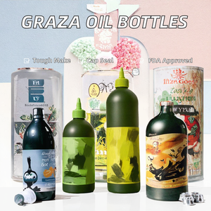 Botellas de Plástico para Aceite de Oliva GRAZA de 500ml/750ml, Directo de Fábrica, con Certificación FDA, Tapa de Rosca, Sellado con Pantalla Impresa, para Uso en Snacks y Barbacoas - Product Image 2