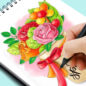 <span class=keywords><strong>Marker</strong></span> vendita calda 60 colori scuola studente pittura forniture artistiche pennarelli artistici penna a colori <span class=keywords><strong>Twin</strong></span> Kids <span class=keywords><strong>Marker</strong></span> - Product Image 6