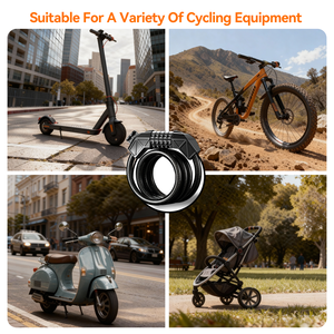New Fashion Five Digit Password Motorcycle Steel <b>Cable</b> Frame <b>Lock</b> 1.2m Safety Anti-theft Bike <b>Lock</b> - Product Image 6