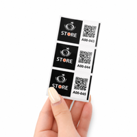Autocollants industriels, étiquettes personnalisées, papier synthétique résistant à l'huile, code-barres, code QR variable, numéro de série, impression par lots, durable