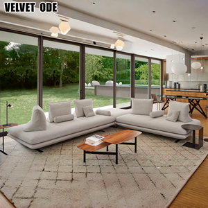 Sofá de Salón de Estilo Moderno Ligne Rosets Prado <span class=keywords><strong>Sin</strong></span> Brazos, Sofá de Tela de Doble Cara <span class=keywords><strong>Sin</strong></span> <span class=keywords><strong>Respaldo</strong></span>, Sofá de Dos Lados - Product Image 4