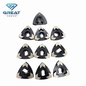 Discos Abrasivos Triangulares de 80 mm de Alta Dureza con Unión Metálica de Diamante <span class=keywords><strong>para</strong></span> Pulido de Pisos, Combinación de Polvo de Diamante de 12 mm <span class=keywords><strong>para</strong></span> Concreto - Product Image 3