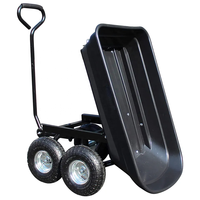 Chariot de jardin robuste en métal à mailles métalliques Shengbo, côtés en maille amovibles, 4 roues, capacité de charge de 75 L, couleurs OEM