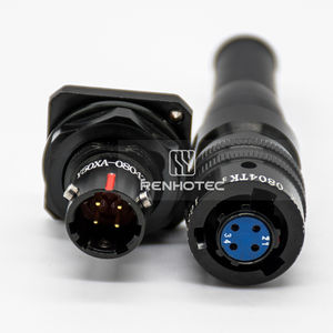 Conector de cable de la serie Y50X de acoplamiento de bayoneta de 4 pines hembra Y50X de 1/2" - Product Image 4