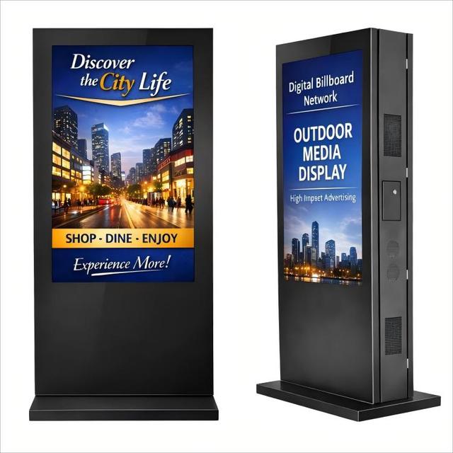 Sinmar 49 55 65 75 Inch Double Side Digital Signage and Displays Outdoor Totem De Autoservicio LCD Led Advertising Screen Kiosk