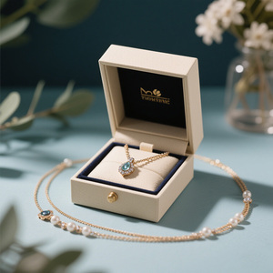 Đồ trang sức hộp các tông nhẫn đồ trang sức hộp các tông với văn bản bên ngoài 10 bao bì nhỏ đồng bằng màu vàng đồ trang sức hộp các tông - Product Image 5