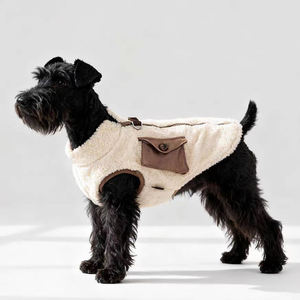 Wollmantel mit Reißverschluss für Haustiere, weiche Hundebekleidung für Winter und Herbst, Mantel, Jacke, Hundejacke, Hundemantel für kaltes Wetter im Freien - Product Image 4