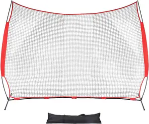 Collapsible Barricade Backstop Net for Hockey and Softball Practice Barrier Portable Hitting Net