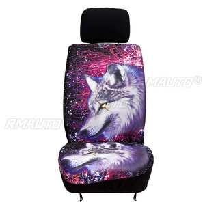 7 housses de siège de voiture 3D en forme de loup, plus épaisses, universelles, protection intégrale, coussin élastique, accessoires intérieurs pour voiture - Product Image 3