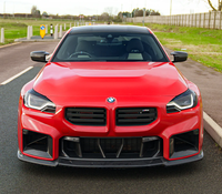 Lame de séparation avant en fibre de carbone sèche style CT V1 pour BMW G87 M2 Coupé, Pièces automobiles, Spoiler avant, Diffuseur de pare-chocs