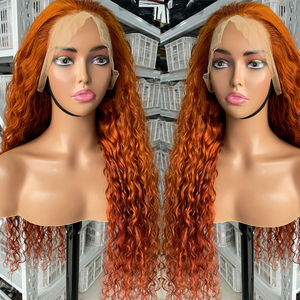 Peluca de cabello humano rubio con encaje Frontal, brasileña, 360, 13x4, 13x6, HD, para mujeres blancas, venta al por mayor - Product Image 5