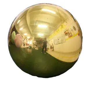 Boule de disco flottante en PVC de Guangzhou or boule de miroir gonflable de Noël réfléchissante pour la décoration
