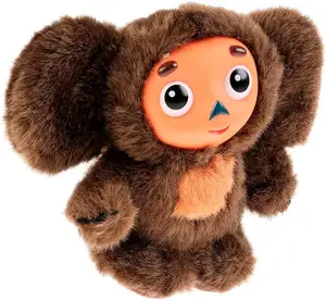 ロシアのcheburashkaおもちゃ、音楽効果のあるCheburashkaぬいぐるみ6インチ