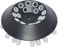 Centrifugeuse de laboratoire portable RCF 2680xg à LED, compacte, certifiée CE, 4000 tr/min, avec rotor conique/à tubes ronds, 12 trous, 15 ml