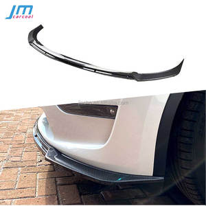 Kits de cuerpo de alerón de barbilla para parachoques delantero de coche ABS para Tesla modelo <span class=keywords><strong>Y</strong></span> 2020 + Accesorios de extensión de parachoques delantero para coche - Product Image 1