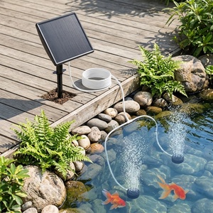 Factory Direct Solar Powered Oxygen <b>Pump</b> Built-in <b>Battery</b> Backup Silent Aerator Garden Pond Outdoor Fishing Oxygen Supply - Product Image 1