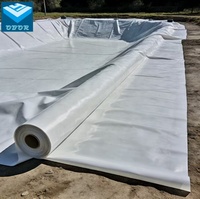 Bâche de bassin en PEHD blanc pour pisciculture 1,0 mm-3,0 mm, Géomembrane HDPE Vitality