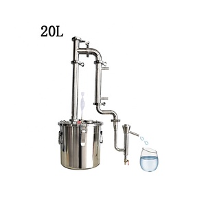 Mini équipement de brassage pour Gin, <span class=keywords><strong>20l</strong></span>, machine à eau distillée en acier inoxydable 304, distillateur d'alcool privé - Product Image 1
