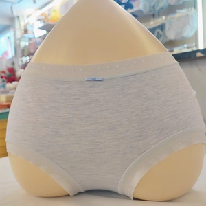 Chất Lượng Cao Của Phụ Nữ 100% Cotton G-<span class=keywords><strong>string</strong></span> Đồ Lót Thoáng Khí Đồng Bằng Màu Dệt Phong Cách Hàng Ngày Với Logo Trên Eo - Product Image 1