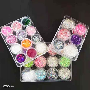 Wholesale 1kg Bulk Polyester Fine <strong>Glitter</strong> Green <strong>Red</strong> Blue White Hexagonal for Nails Craft Christmas Holiday Supplies - Product Image 4