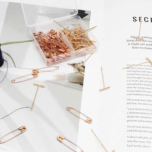 新品ローズゴールド安全ピン + ウィッグピン縫製ポジショニングセット100個衣類固定Tピン - Product Image 4