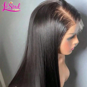 วิกผมแท้ 13x4 13x6 แบบตรง  วิกผมหน้าผากแบบ HD Lace  ไม่ต้องใช้กาว  <span class=keywords><strong>ผม</strong></span>แท้ 100%  จัดเรียงเกล็ดผม  วิกผมดิบ  <span class=keywords><strong>ผม</strong></span>อินเดีย - Product Image 2