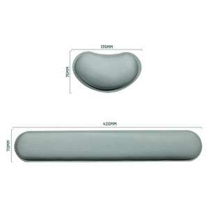 סט משטחי שולחן עם משענת כף יד ארגונומית, משטח עכבר מקצף זיכרון עם הדפס מצויר, לשימוש משרדי בהתאמה אישית - Product Image 6