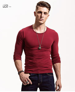 Maglietta Casual Nera Semplice a Maniche Lunghe in Jersey 100% Cotone di Alta Qualità con Logo Personalizzato, Prodotta in Cina - Product Image 6