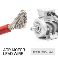 Cable de Silicona de Grado Industrial 12AWG 600V AGR, Cable Flexible de Cobre para Motor