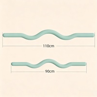Barre de musculation en silicone lestée pour Pilates, entraînement de force, gym, fitness, unisexe