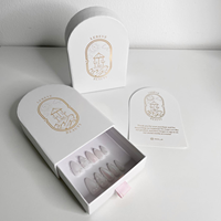 Boîte d'emballage d'art d'ongle en carton kraft imprimé conçue sur mesure