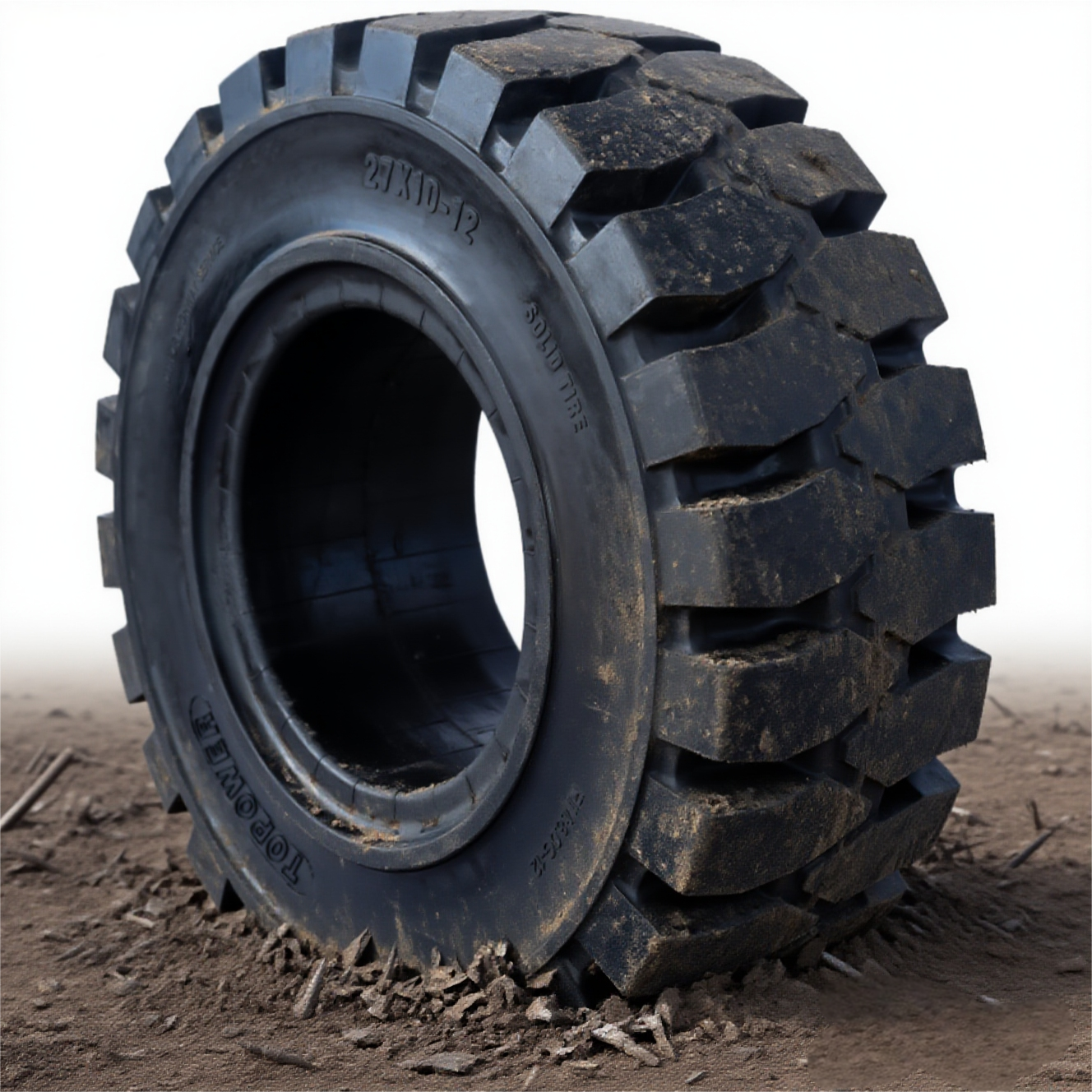 Factory  Direct  Heavy Duty  Solid Forklift  Tyre 27x10-12   for Material Handling Equipment Part