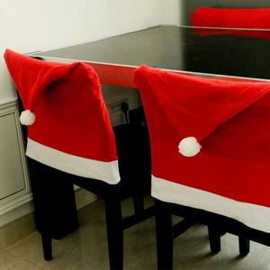 Juego de Fundas para Sillas de Comedor Navideñas, Decoraciones Festivas, Fundas para Respaldo de Silla con Gorro de Santa Claus para Decoración de Fiestas Navideñas - Product Image 4