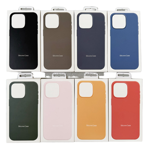 Funda de teléfono segura magnética de silicona suave funda de teléfono con forro de microfibra para <span class=keywords><strong>iPhone</strong></span> 17 15 16 Pro Max - Product Image 3