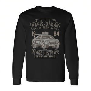 T-shirt à manches longues Rallye Paris Dakar Automobile 1984 Desert Adventure - Product Image 2
