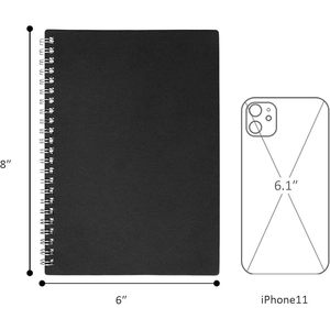 1 paquet de carnet de notes Kraft Soft Cover College Ruled Planner, 140 pages (70 feuilles) avec Premium Purge-Resistant - Product Image 2
