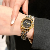 GEDI 61013 Kleid Mode Modern Diamond Damen Quarz Armbanduhr Edelstahl Wasserdichte Luxus Geschenk Lady Uhren
