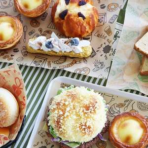 Papier d'emballage personnalisé en gros, papier de cuisson résistant à la graisse et carré, papier d'emballage pour sandwichs à emporter, vente chaude - Product Image 4