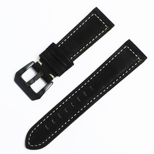 Correa de Reloj de Cuero Crazy Horse para Hombre, Estilo Rústico, 22mm 24mm 26mm, Compatible con Panerai - Product Image 5