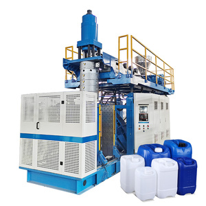 Machine <span class=keywords><strong>de</strong></span> soufflage par extrusion pour la fabrication <span class=keywords><strong>de</strong></span> fûts, <span class=keywords><strong>de</strong></span> barils et <span class=keywords><strong>de</strong></span> réservoirs <span class=keywords><strong>de</strong></span> carburant, d'essence et d'<span class=keywords><strong>huile</strong></span> <span class=keywords><strong>en</strong></span> PE monocouche <span class=keywords><strong>de</strong></span> 10L, 160 <span class=keywords><strong>litres</strong></span> et 160L - Product Image 1
