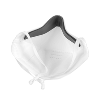 Hubei Haixin N95 Masque respiratoire jetable résistant aux particules FFP2 Canard Bill Forme en V avec masques médicaux à boucle d'oreille à nouer blanc